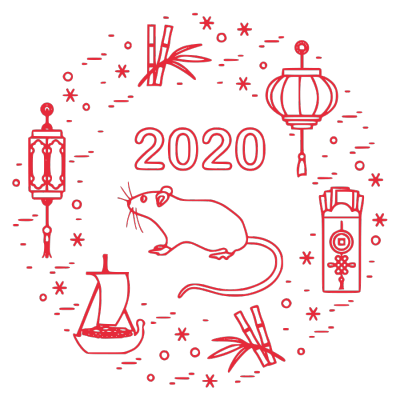 2020,鼠年,新年快乐